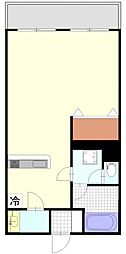 ハイツ呉竹 ワンルームの間取図画像