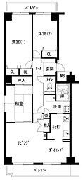シティパーク桜丘 3LDKの間取図画像
