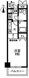 RESIDIA上野御徒町 ワンルームの間取図画像