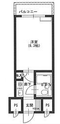 コスモ横浜保土ケ谷 1Kの間取図画像