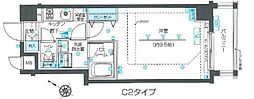 ZOOM目黒不動前 1Kの間取図画像