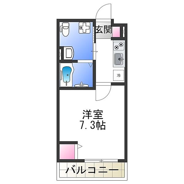 パラドール大蓮東 ｜大阪府東大阪市大蓮東５丁目(賃貸アパート1K・1階・22.75㎡)の写真 その2