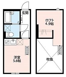 プレミアハイツ六町 ワンルームの間取図画像
