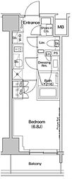 ザ・パークハビオ入谷 1Kの間取図画像