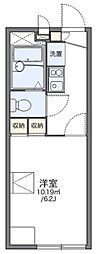 レオパレスグランドゥールB 1Kの間取図画像