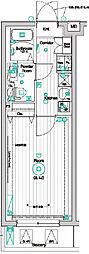 MAKESDESIGN武蔵関west 1Kの間取図画像