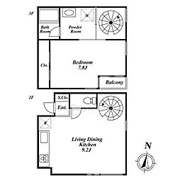 KENTHOUSE 1LDKの間取図画像