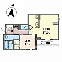 Ｋ－ｃｒａｔ 205 ｜ 宮城県仙台市青葉区上杉１丁目10-11（賃貸マンション1LDK・2階・57.96㎡） その2