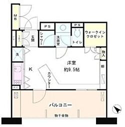 パティオス3番街 ワンルームの間取図画像