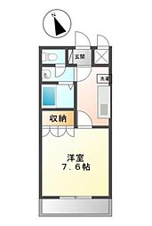 メゾン・ド・オリーブ 1Kの間取図画像