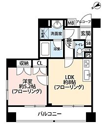 ジェイパーク代々木 1LDKの間取図画像