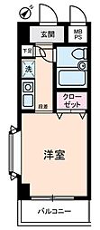 アムス川崎 ワンルームの間取図画像