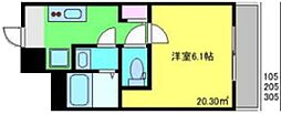 Fille Flats SAKADO RYU 1Kの間取図画像