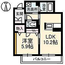 ボヌール 0303 ｜ 島根県出雲市中野美保北１丁目1-3（賃貸マンション1LDK・3階・41.23㎡） その2