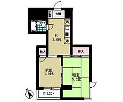 スターハイツ 2Kの間取図画像