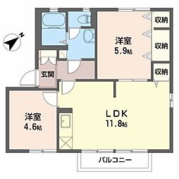 ヴィラ宮前B 2階