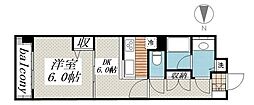 コスモ小石川 1DKの間取図画像
