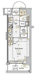 MAXIV川口青木 1Kの間取図画像