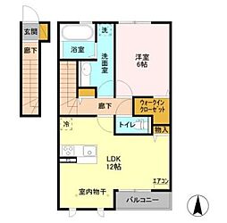 リュインメゾン2 1LDKの間取図画像