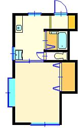 コーポ坂本 1Kの間取図画像