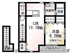 Forestsage 1LDKの間取図画像