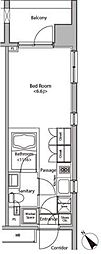カスタリア大塚 ワンルームの間取図画像