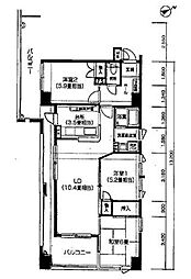 ソレイル・ルヴァン 3LDKの間取図画像