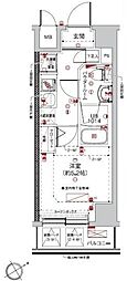 クラリッサ新綱島 1Kの間取図画像