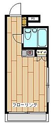 リンナン堀切菖蒲園 ワンルームの間取図画像