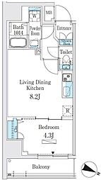 間取図画像 1LDK