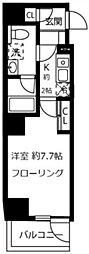 スカイレジデンスワン 1Kの間取図画像
