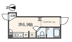 久我山アパートメントE ワンルームの間取図画像