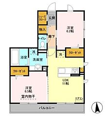 物件の間取り