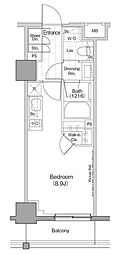 ザ・パークハビオ早稲田 ワンルームの間取図画像