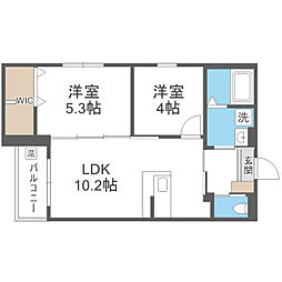 robot home箱崎宮前 2LDKの間取図画像