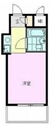 第2ジョージパークハイツ ワンルームの間取図画像