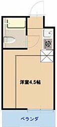 レーヴ国分寺 ワンルームの間取図画像