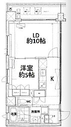 グランホース世田谷レジデンス 1LDKの間取図画像