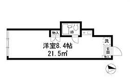 ダイヤモンドレジデンス ワンルームの間取図画像