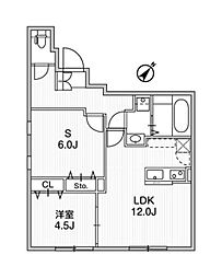 アグライア千石DEUX 1SLDKの間取図画像