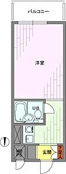 AK・O・Fビルディンググランドメゾン新宿御苑 ワンルームの間取図画像