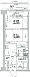 アイルグランデ大田 2Kの間取図画像