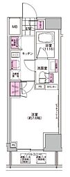 プレジリア東日本橋 1Kの間取図画像