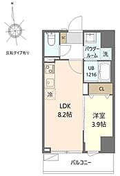 マイシティ厚木中町 1LDKの間取図画像