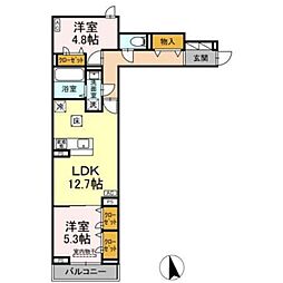 間取図画像 2LDK