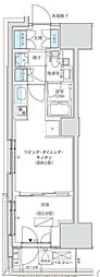 パークアクシス品川天王洲アイル 1LDKの間取図画像