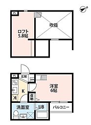 casafiore 1Kの間取図画像