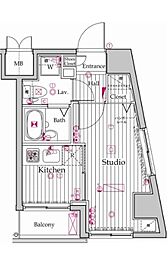 ガラ・ステージ南大塚 1Kの間取図画像