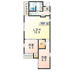 ステディ帝塚山 2階