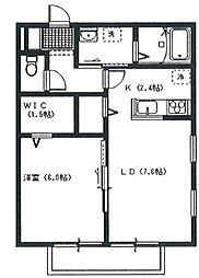 SUNCASA 1LDKの間取図画像